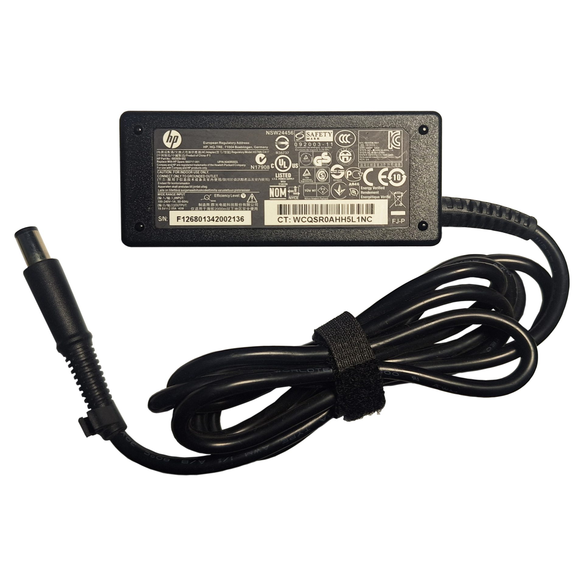 شارژر لپ تاپ اچ پی HP Laptop Charger 19.5V 2.05A (7.4×5.0mm) 40W