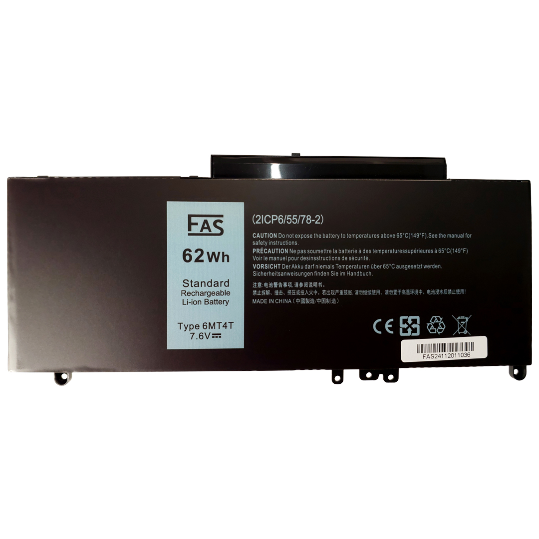 باتری لپ تاپ دل مدل 6MT4T مناسب برای Dell Latitude E5450, E5550, E5570